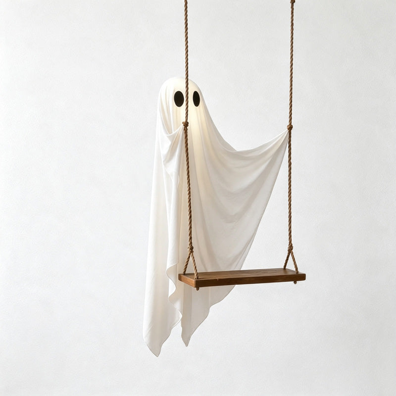CloudNook Swing Ghost Hanging Prop‑Halloween Yard Decor