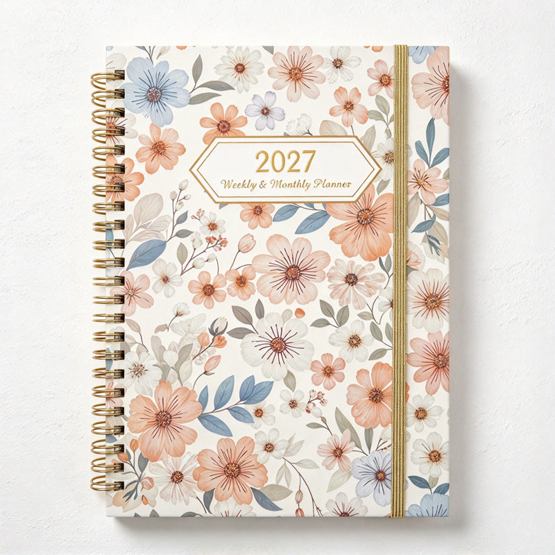 CouldNook Weekly Planner - Spiral Binding and Tabbed Monthly Calendar Pages
