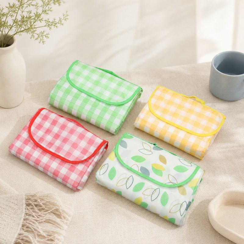 CouldNook Folding Picnic Mat - Zippered Pouch and Printed Surface