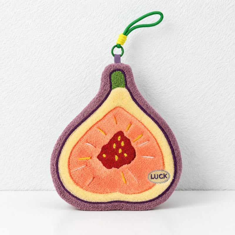 CouldNook Fruit Hand Towel - Sliced Motifs and Hanging Cords