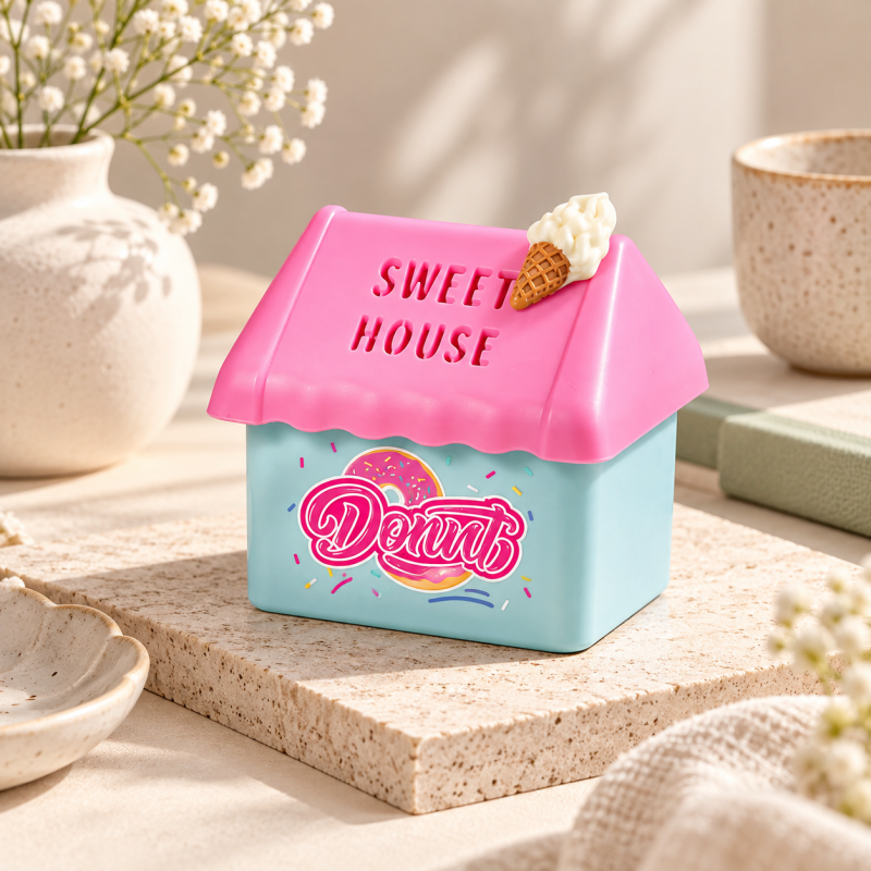CouldNook Dessert House Air Freshener - Colorful Pitched Roof