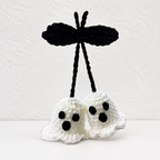 CouldNook Halloween Hanging Figure - Ghost Witch and Pumpkin Designs