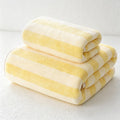 CouldNook Striped Plush Towel - Hand and Bath Sizes