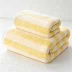 CouldNook Striped Plush Towel - Hand and Bath Sizes