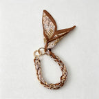 CouldNook Warm Print Scarf Phone Wrist Strap - Neutral Chain Accent