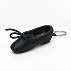 CouldNook Ballet Shoe Keychain - Miniature Satin Shape and Bow Detail