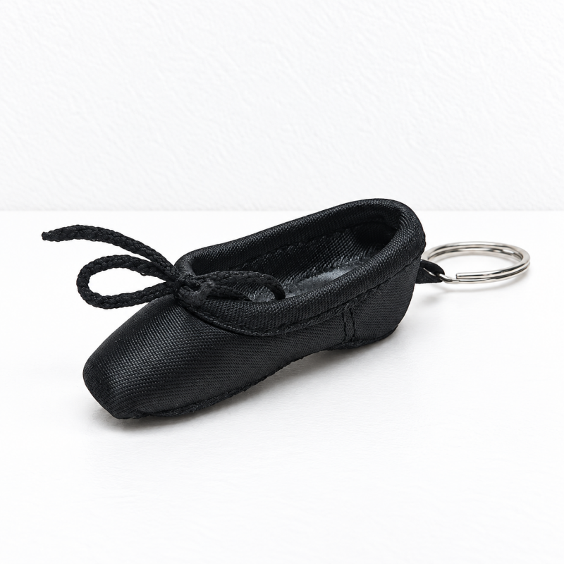 CouldNook Ballet Shoe Keychain - Miniature Satin Shape and Bow Detail