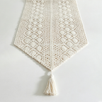 CouldNook Crochet-Look Table Runner - Console Table Accent