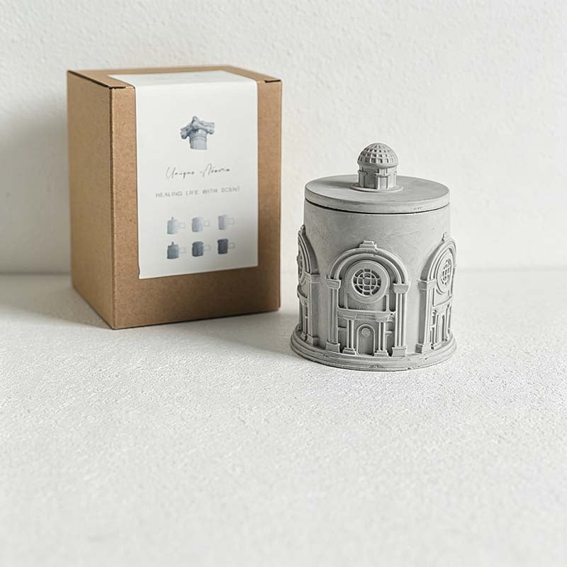CouldNook Relief Vessel Scented Candle - Architectural And Angel Inspired Details