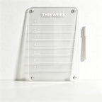 CouldNook Magnetic Erasable Fridge Planner Board - Rewritable Refrigerator Planner