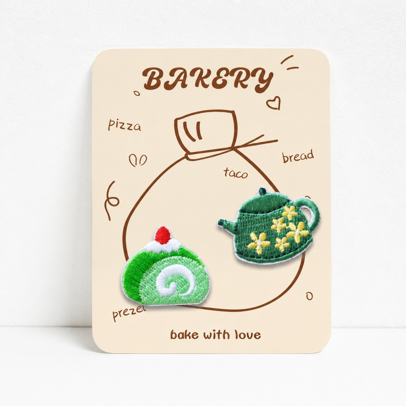 CouldNook Mini Bakery Patch - Bread Cake and Drink Designs
