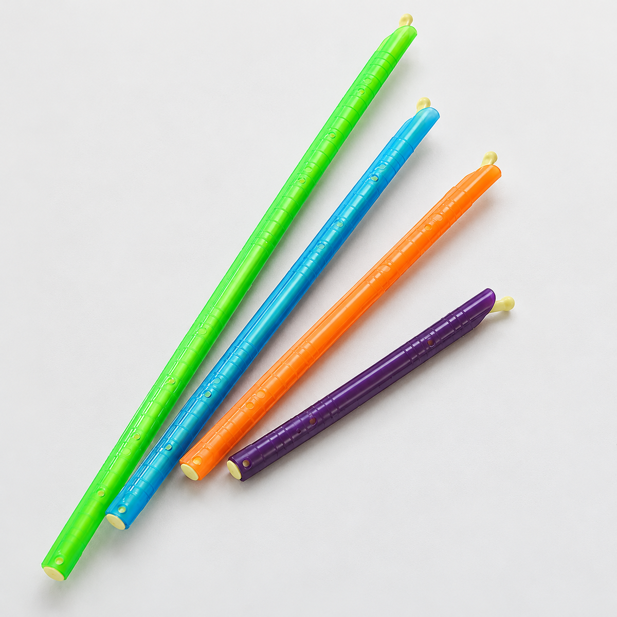 Mixed-Color Sliding Bag Sealing Rods, 10-Pack