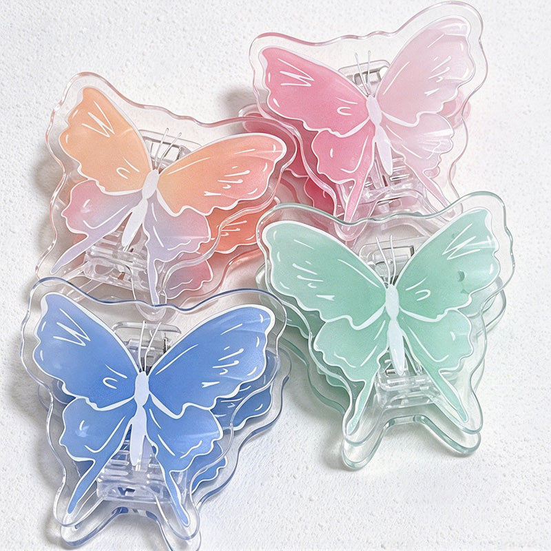 CouldNook Butterfly Memo Clip - Gradient Wings And White Vein Details