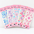 Gem Stickers - Faceted Hearts Stars and Floral Shapes