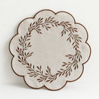 CouldNook Chinese Floral Mat - Aesthetic Embroidered Table Accessory
