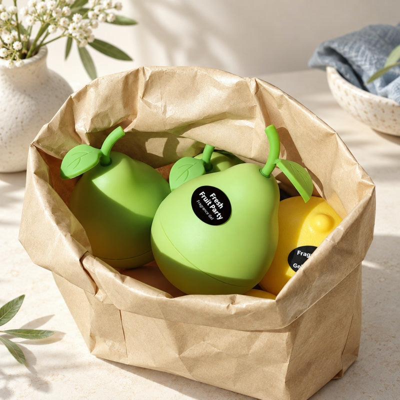 CouldNook Pear Gel Air Freshener - Green Leaf Top