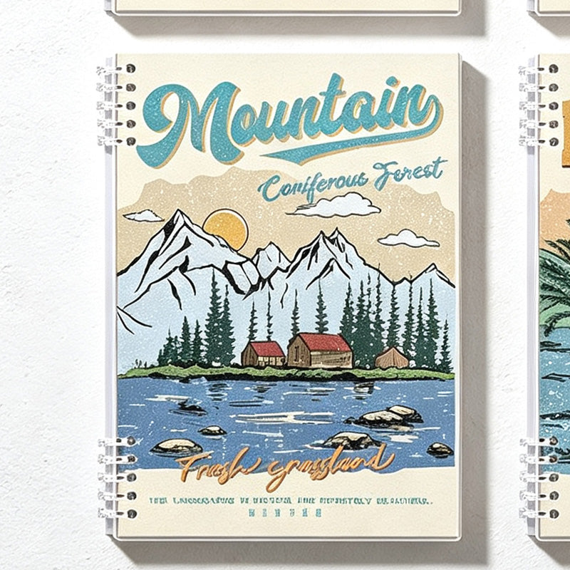 CloudNook Vintage Removable Spiral Notebook-A5 Detachable Journal Planner