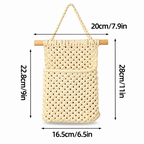 CouldNook Woven Hanging Storage Pocket - Knotted Mesh