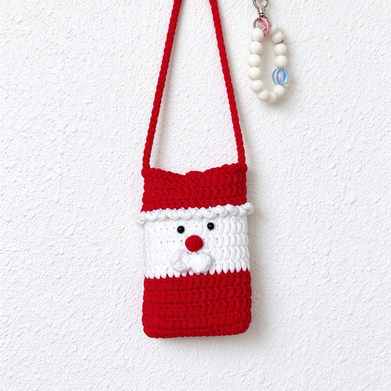 Christmas Crochet Crossbody Bags in Playful Festive Shapes