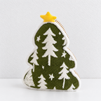 CouldNook Christmas Tree Cushion - Raised Patterns And Three Color Choices