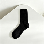 CouldNook Cozy Lace Trim Crew Socks - Everyday Footwear Accent