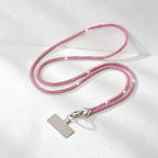 CouldNook Rhinestones Set Crossbody Phone Strap with Heart-Shaped Links