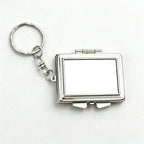 Folding Mirror Keychain in Classic Shapes and Decorative Finishes