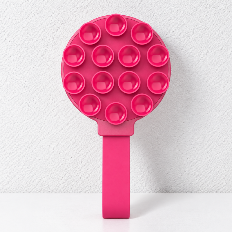 CouldNook Magnetic Suction Phone Grip - Round Cup Pad and Flexible Finger Loop
