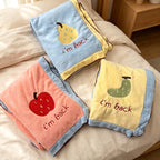 CouldNook Fruit Motif Towel Collection - Contrasting Borders And Embroidery
