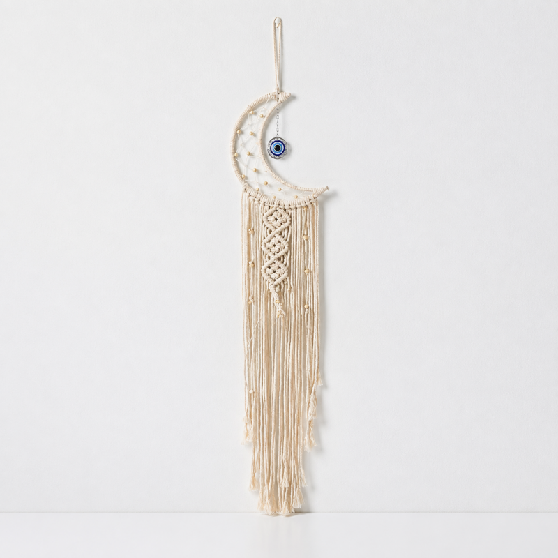 CouldNook Cotton Macrame Wall Hanging - Celestial Shape Designs