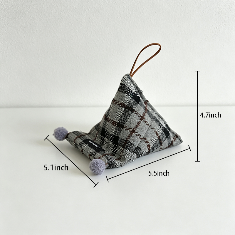 CouldNook Checked Phone Pillow - Soft Desk Stand