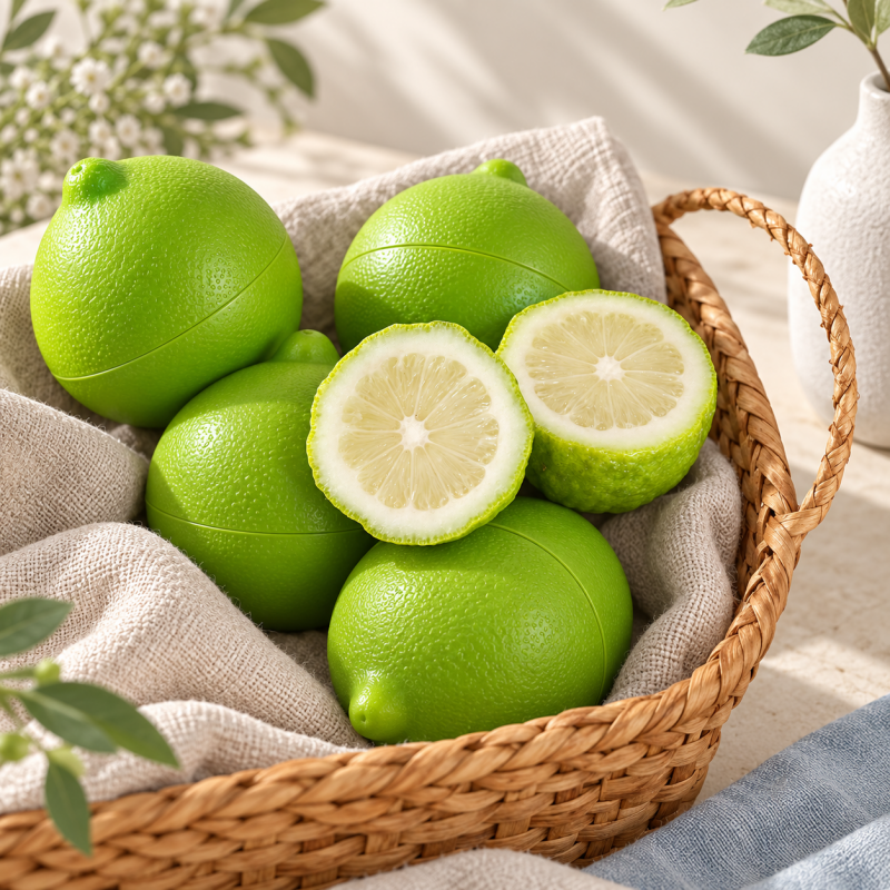 CouldNook Green Lemon Gel Air Freshener - Pebbled Shell