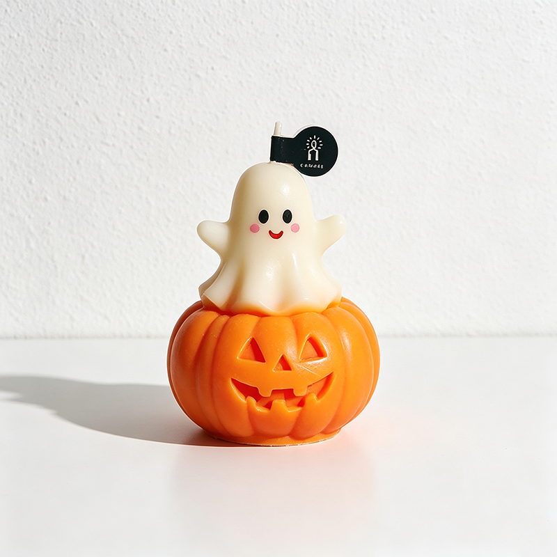 CloudNook Ghost Pumpkin Scented Candle‑Halloween Aroma Candle