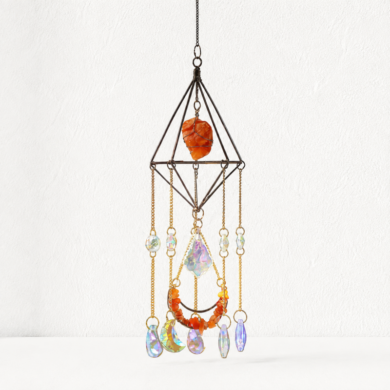 CouldNook Celestial Crystal Suncatcher Ornament - Assorted Geometric Frames