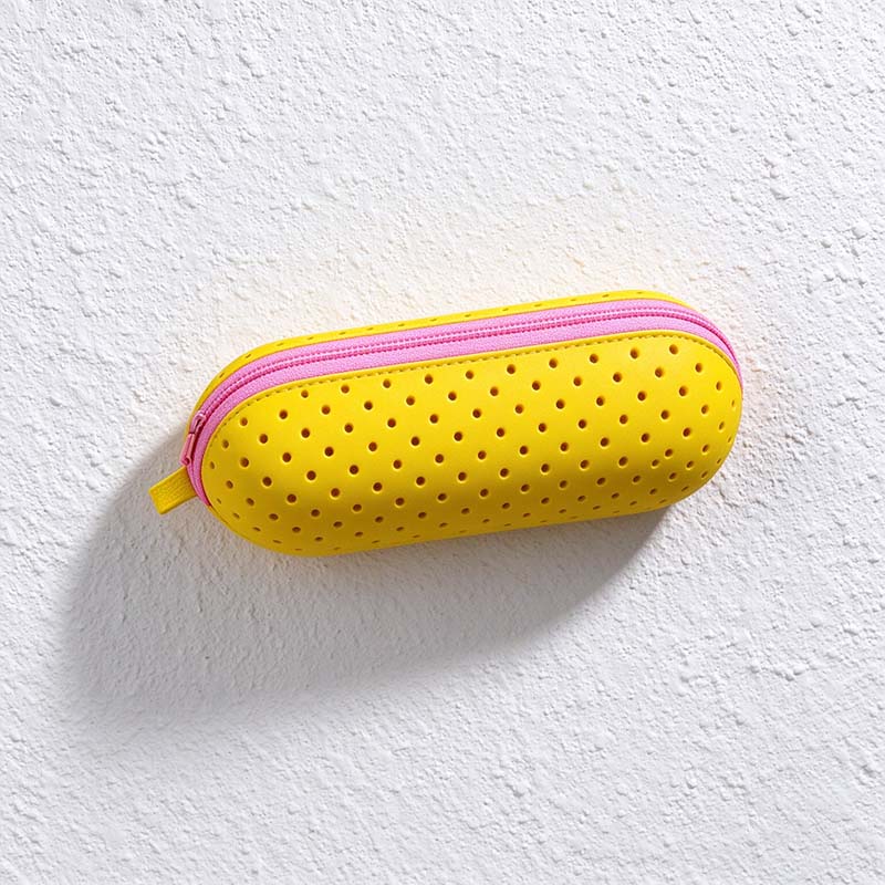 CouldNook Perforated Swim Goggle Case - Colorful Shell And Contrasting Zipper