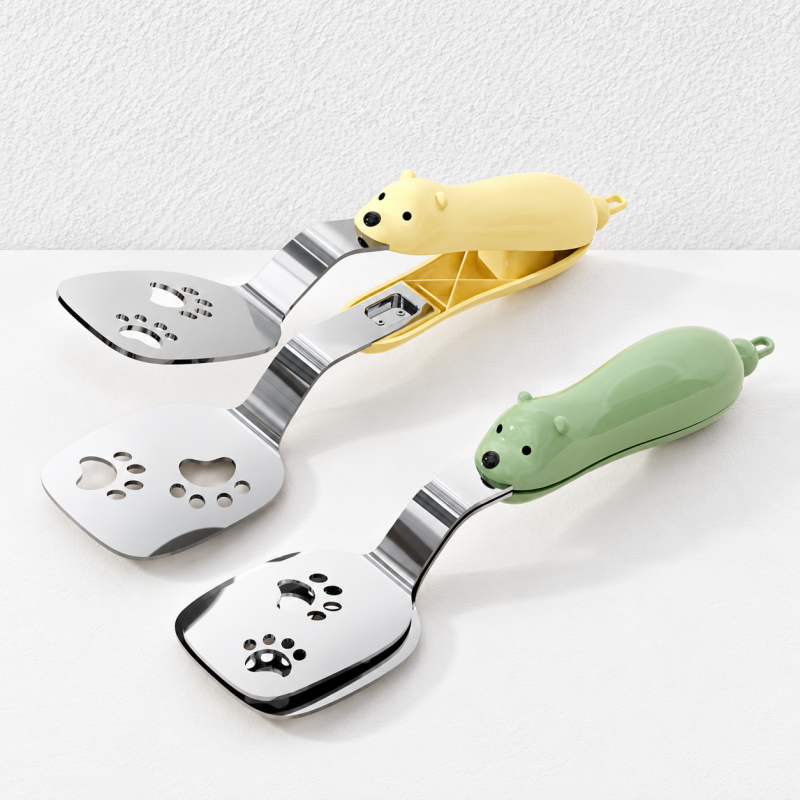 CouldNook Bear Kitchen Tongs - Slotted Turner and Gripping Design
