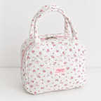 CouldNook Quilted Lunch Bag - Floral Prints and Top Handles