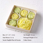CouldNook Peony Scented Candle Set - Sculpted Floral Gift