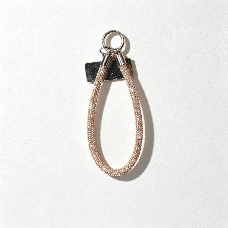 CouldNook Rhinestones Set Wrist Phone Strap with Square RhinestonesAccents