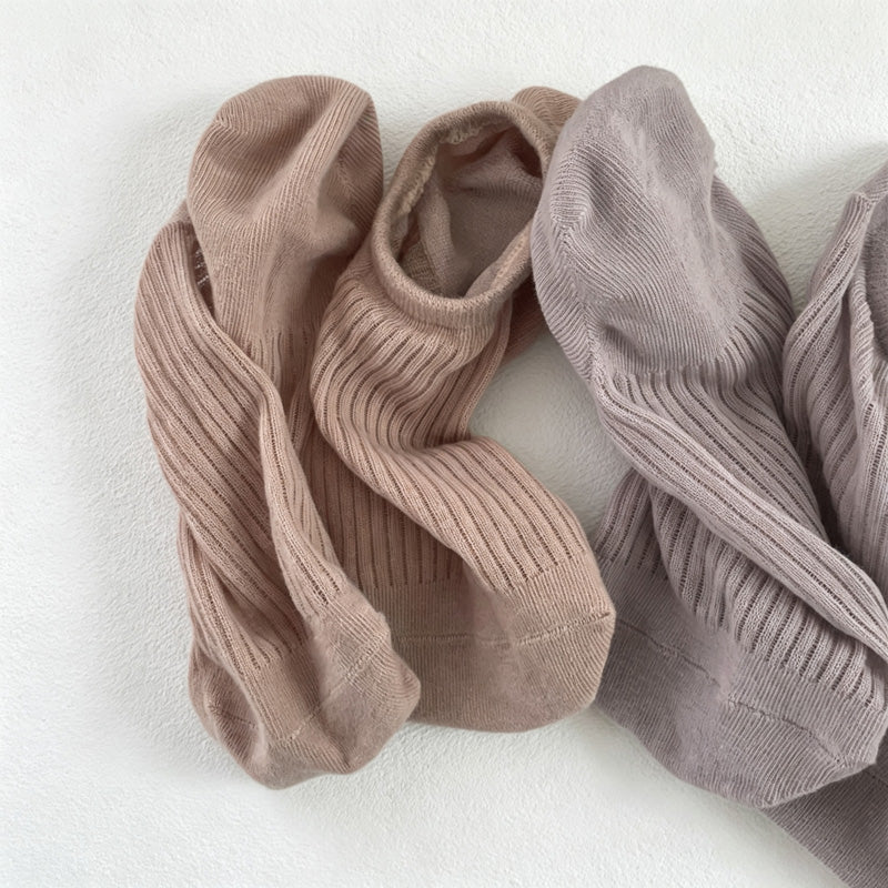CouldNook Ribbed No-Show Socks-Low Ankle Profile