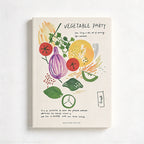 CouldNook Stitched Notebook - Food Illustrations and Lightly Ruled Writing Pages