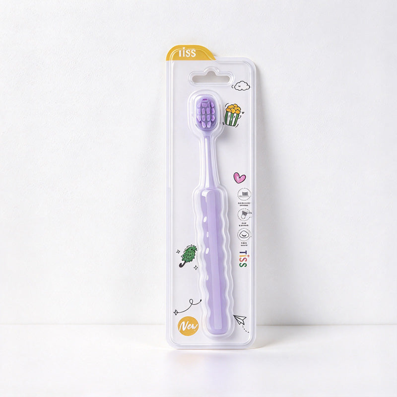 CouldNook Toothbrush - Translucent Handle And Wide Oval Bristle Head