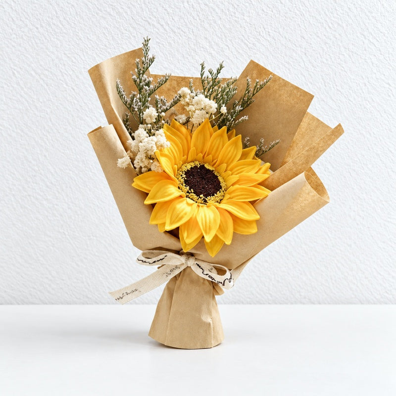 CouldNook Sunflower Car Fragrance Bouquet - Ribbon Wrapped