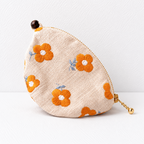 CouldNook Embroidered Key Pouch - Curved Side Zipper