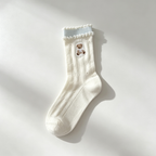 CouldNook Decorative Motif Crew Socks - Boutique Drawer Accent