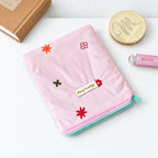 CouldNook Embroidered Flower Makeup Pouch - Pastel Panels