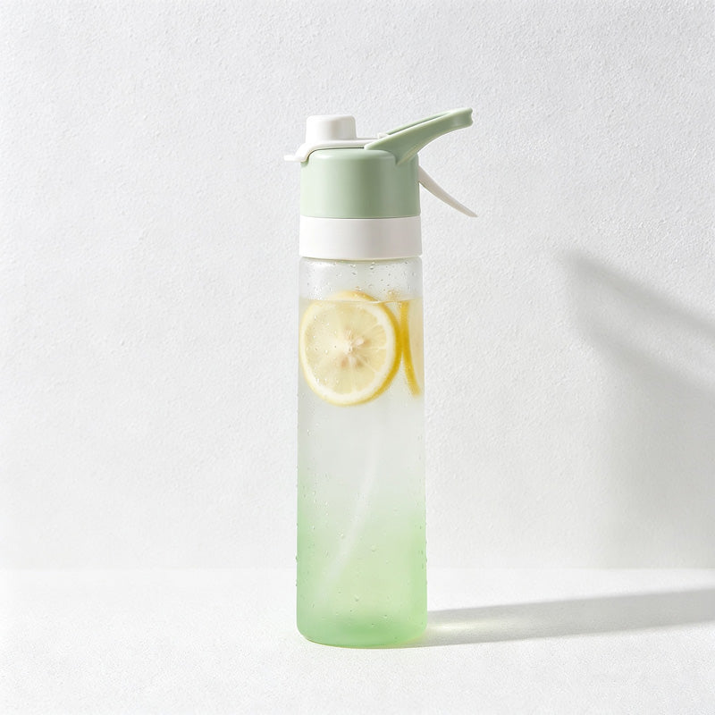 CouldNook Misting Water Bottle - Trigger Spray and Separate Drinking Opening
