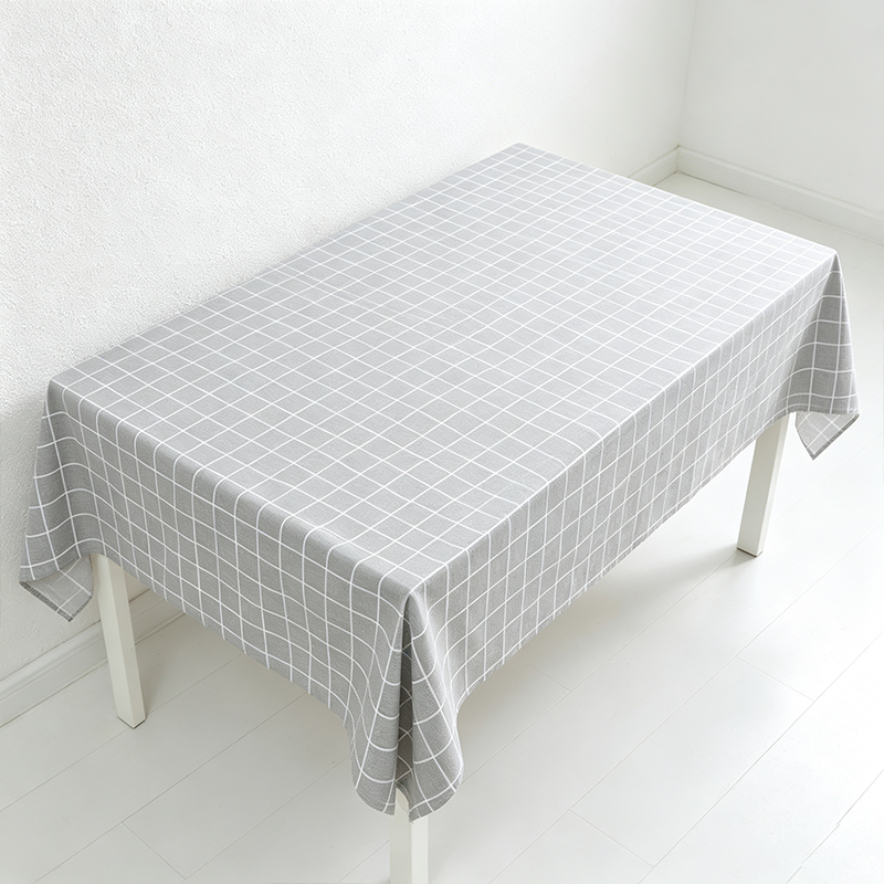 CouldNook Checked Tablecloth - Easy Wipe Dining Table Cover