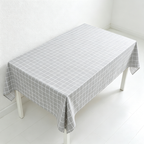 CouldNook Checked Tablecloth - Easy Wipe Dining Table Cover