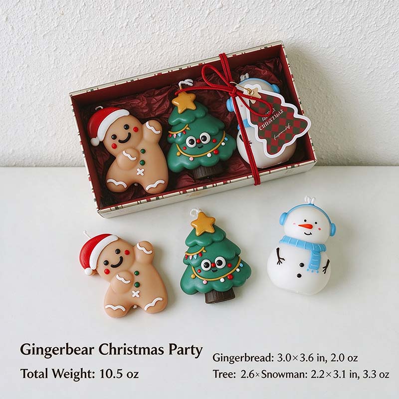 CouldNook Christmas Scented Candle Set - Festive Character Gift